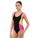 Подростковый слитный купальник для плавания SP-Sport 8263 рост 135-140см 8 лет Black-Pink-Yellow - изображение 2