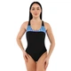 Женский слитный купальник SP-Sport 7668 размер XL (48-50) Black-Blue - изображение 1
