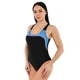 Женский слитный купальник SP-Sport 7668 размер XL (48-50) Black-Blue - изображение 2