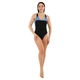 Женский слитный купальник SP-Sport 7668 размер XL (48-50) Black-Blue - изображение 5