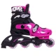 Роликовые коньки раздвижные с комплектом защиты Zelart 2920-2 размер 31-34 Black-Pink - изображение 5
