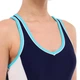 Подростковый слитный купальник для плавания SP-Sport 8263 рост 150-155см 14 лет Deep Blue-Blue-White - изображение 4