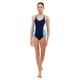 Подростковый слитный купальник для плавания SP-Sport 8263 рост 150-155см 14 лет Deep Blue-Blue-White - изображение 5