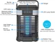 Уничтожитель насекомых на солнечной батарее (USB/Solar), аккумуляторный уничтожитель насекомых, 4200V, защита от дождя IP65 - изображение 8