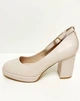 Туфли женские Панда в стиле Мери Джейн на ремешке широкий каблук 40 бежевые (2687) - изображение 9