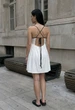 Жіноча сукня стаф біла з чорними деталями коктейльна Staff kr white black S (387456) - зображення 2