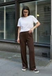 Штаны Спортивные Женские Стаф Кофейные Удобные Для Тренировок Staff Afi Brown XS (387459) - изображение 1