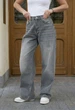 Джинси Жіночі Стаф Сірі Широкі Класичні Джинсові Штани Staff 41 Gray Wide Leg 38 (387528) - зображення 4