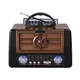 Радиоприемник портативный Golon RX 8080 радио на аккумуляторе с солнечной панелью Brown - изображение 1