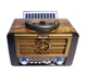 Радиоприемник портативный Golon RX 8080 радио на аккумуляторе с солнечной панелью Brown - изображение 2