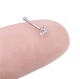 Серьга нострила для пирсинга носа Asteel Н106 цвет серебро - изображение 3