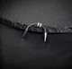 Циркуляр (подкова) из стали с длинными шипами Asteel для септума, смайла Клыки - изображение 1