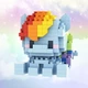 Набор конструкторов пони My Little Pony 6 шт Рарити Эпплджек Искорка Флаттершай Пинки Пай Радуга Дэш 1282 деталей - изображение 8