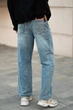 Джинси чоловічі Levi`s 568 Loose Straight Linen+Denim 29037-0085 W32L32 блакитні (13130004) - зображення 9