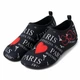 Обувь для пляжа и кораллов аквашузы Diving shoes черные плоская подошва 38-39 ( 24,5 см ) 227 - изображение 1