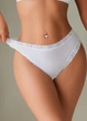 Женские нежные трусики стринги в рубчик Perfect Spring (2023-48-02) Белый 48 FINETOO (XL) - изображение 6