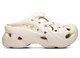Женские кроксы Crocs Caged Clog Chalk 211141-0WV бежевые с коричневой подошвой 38-39 (M6/W8) 24 см - изображение 1
