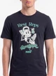 Футболка хлопковая длинная мужская Puma Graphics 69349416 S New Navy с принтом (4069161715716) - изображение 4