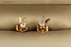 Сережки гвоздики Xuping Jewelry камінчик 4 мм з метеликом золотисті - зображення 1