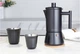 Гейзерна кавоварка Easyworkz diego moka pot з нержавіючої сталі на 6 чашок Чорний (М13630408) - зображення 5