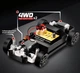 Машинка для дрифта на радіокеруванні Porsche S814 1:24 4WD з LED-ліхтарями (Темно-сірий) - изображение 6