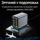 Швидкісний зарядний пристрій 200W GaN Addap MCS-G1: PD100W + QC22,5W | Багатопортовий блок живлення для MacBook, iPhone, Android - зображення 8