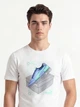Футболка хлопковая длинная мужская Puma Graphics 69177702 2XL White с принтом (4069161679018) - изображение 4