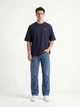 Футболка хлопковая длинная мужская Puma Graphics 69178316 2XL New Navy с принтом (4069161716379) - изображение 3