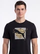 Футболка хлопковая длинная мужская Puma Graphics 69178401 M Black с принтом (4069161646690) - изображение 4