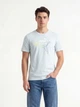 Футболка хлопковая длинная мужская Puma Essentials Graphics 69203148 XL Fresh Water с принтом (4069161712821) - изображение 1