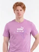 Футболка бавовняна довга чоловіча Puma Essentials Graphics 69203174 M Mauve Pop з принтом (4069161709272) - зображення 3