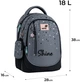 Рюкзак шкільний Kite Education Shine 38x28x16 см 18 л Сірий (K26-700M-2) - зображення 3