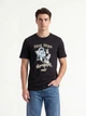 Футболка хлопковая длинная мужская Puma Graphics 69349401 S Black с принтом (4069161658501) - изображение 1