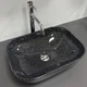 Умывальник (раковина) VBI RAVENNA SPACE BLACK GLOSSY накладной - изображение 2