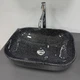 Умывальник (раковина) VBI RAVENNA SPACE BLACK GLOSSY накладной - изображение 3