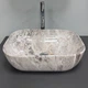 Умывальник (раковина) VBI RAVENNA STONE GLOSSY накладной - изображение 4