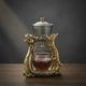 Сервиз Ленивый чай Дракон Феникс из стекла Золотой (28697) - изображение 7