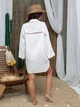 Женская рубашка-туника Wind из штапеля с кружевом белая 42-44 (S/M) - изображение 5