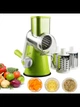 Универсальный ручной мультислайсер Kitchen Master 3-в-1 с барабанными насадками для измельчения, шинковки и нарезки слайсами овощей, фруктов, сыра и орехов, механическая овощерезка с нержавеющими лезвиями и антискользящим основанием. - изображение 2