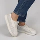 Кеды женские MYZ К-014 WHITE из натуральной белой кожи на платформе. Размер 41 - изображение 2