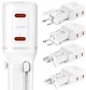 Ładowarka sieciowa 3MK incharge Globe 45W 2C PD QC4+ PPS SCP AFCUS/EU/AUS/UK White (5903108706322) - obraz 3