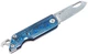 Ніж складаний кишеньковий SRM 6435 Damascus / Titanium Блакитний (6435-TL) - зображення 6