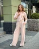 Женский костюм из велюра кофта на змейке с капюшоном и штаны-палаццо Капучино Maybel XL 220/1 (3791_4) - изображение 1