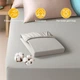 Простынь трикотажная эластичная на резинке IDEIA - 180/200х200х35 см хлопок Серый/бежевый - изображение 5