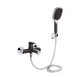 Смеситель для ванны Qtap Grand (c душевым гарнитуром) QTGRABCR006 Chrome/Black - изображение 1