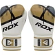 Боксерские перчатки RDX F7 Ego Boxing Gloves (BGR-F7GL) White/Gold 8 унций - изображение 2