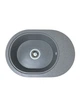Кухонная мойка Adamant OVALE серая 610x420x180 мм, с крылом 61 см - изображение 1