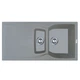 Кухонная мойка Adamant NEW LINE PLUS серая 975x495x235 мм, с крылом 97,5 см - изображение 1