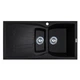 Кухонная мойка Adamant NEW LINE PLUS черный металлик 975x495x235 мм, с крылом 97,5 см - изображение 1