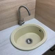 Кухонная мойка Adamant CIRCUM ivory 500x425x180 мм, без крыла 50 см - изображение 2